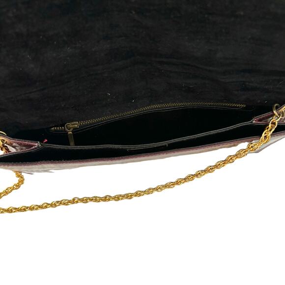 Vintage Antonio Scepi Italian Leather Clutch Shoulder Bag Brown - Picture 5 of 9